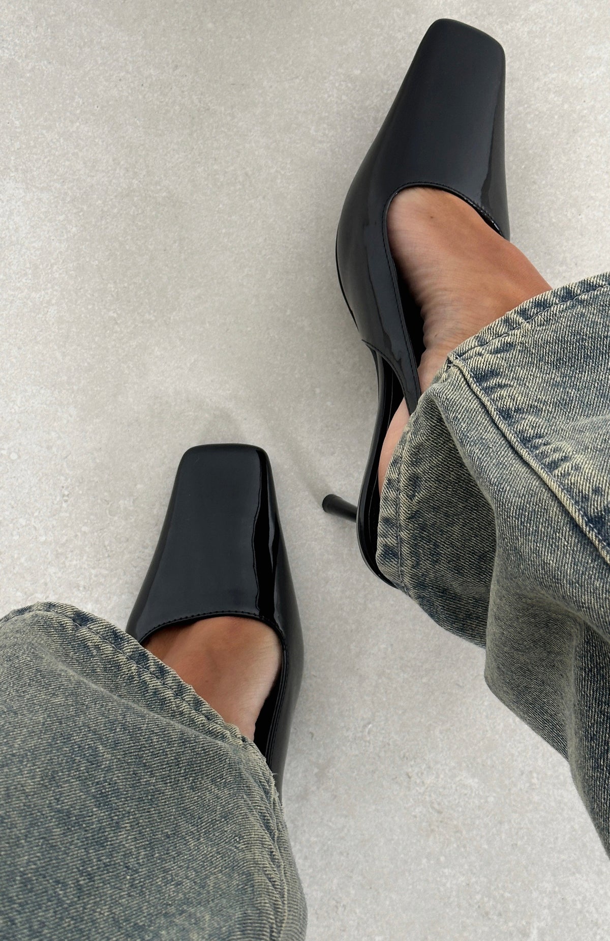 Ella Heels Black Patent