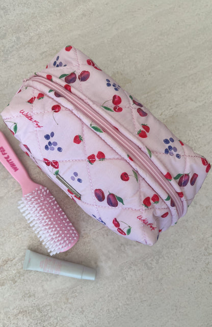 Getting Ready Cosmetic Bag Pink Berries