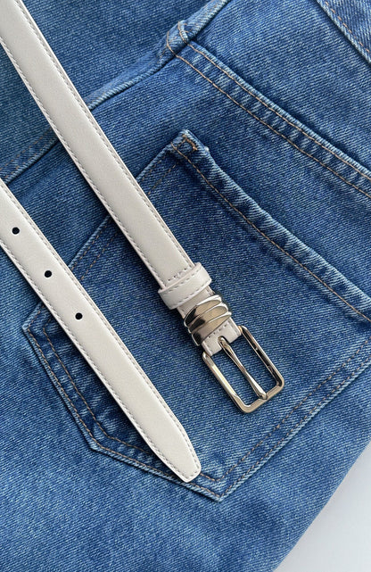 Hudson Belt Cream/Gold