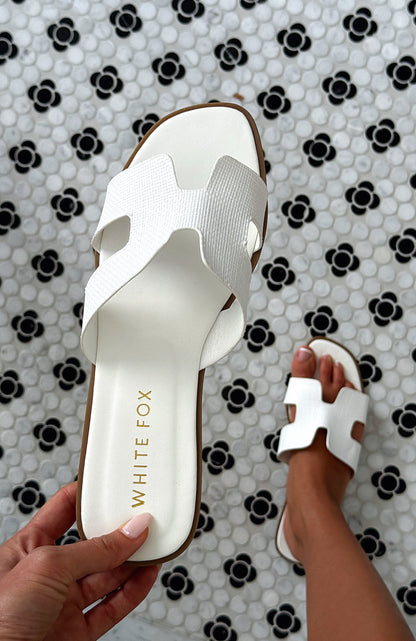 Kyra Sandals White Raffia