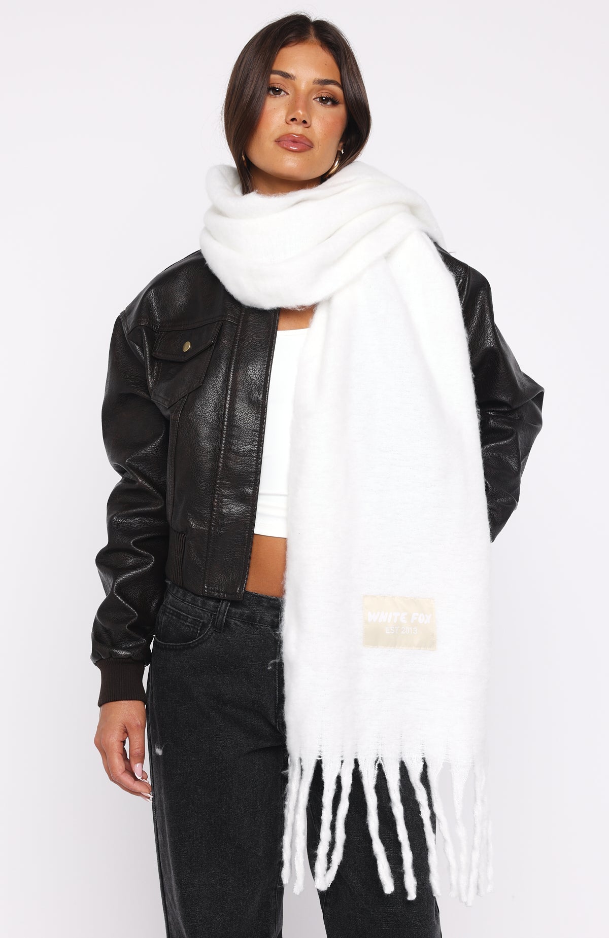 Luna Scarf White