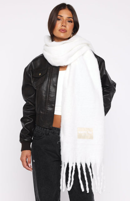 Luna Scarf White
