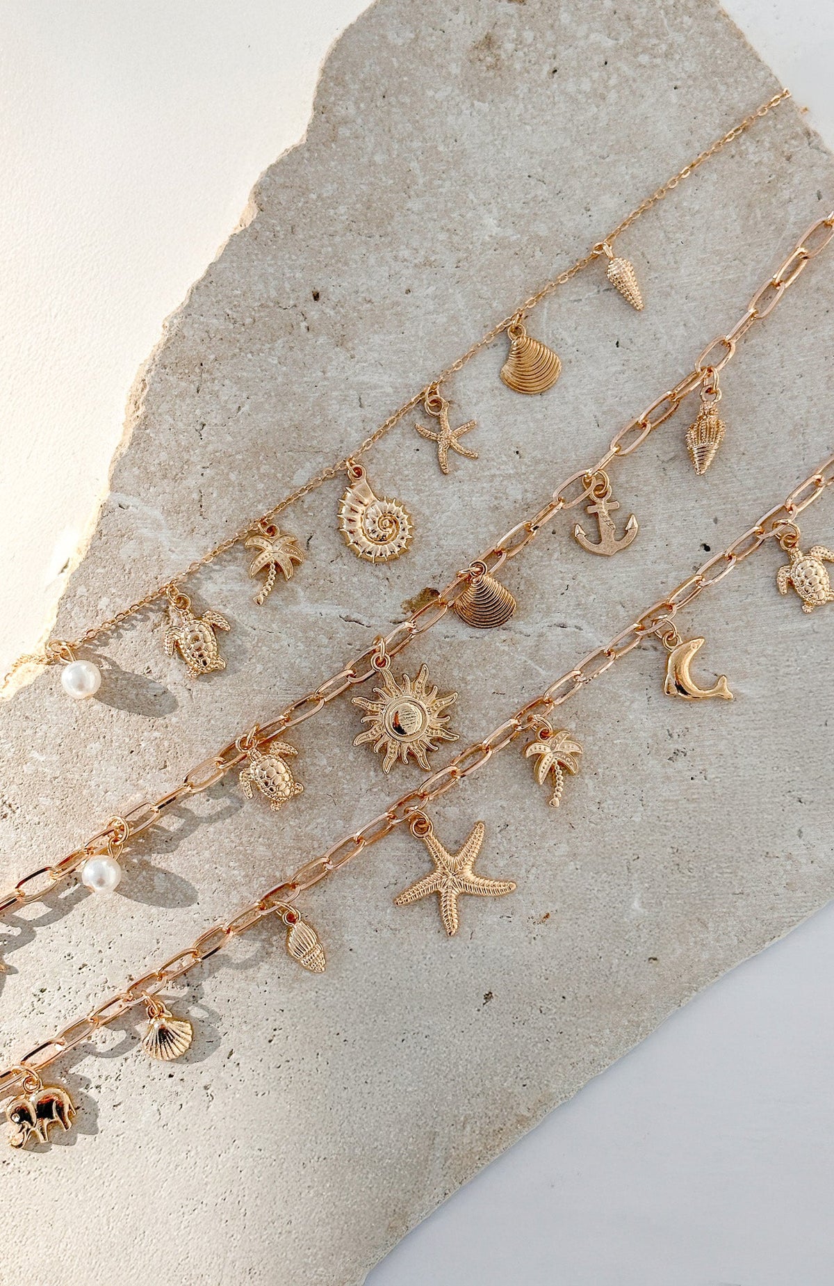 Mayer Necklace 3 Piece Set Gold