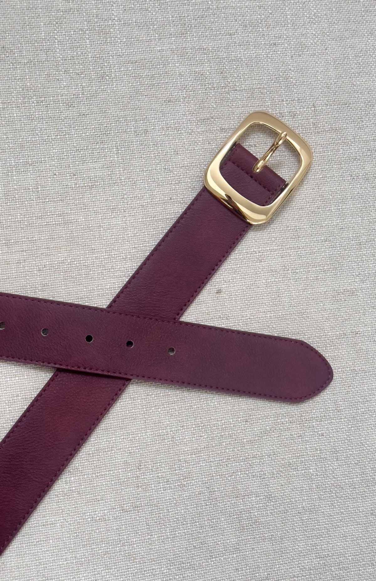Reed Belt Burgundy/Gold