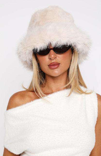 Trixie Faux Fur Hat Cream