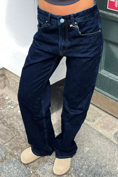 Y2K Star Color-Block Patchwork Jeans