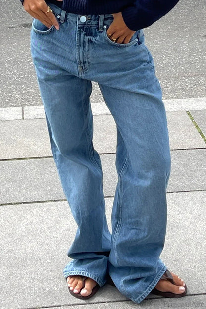 Y2K Star Color-Block Patchwork Jeans