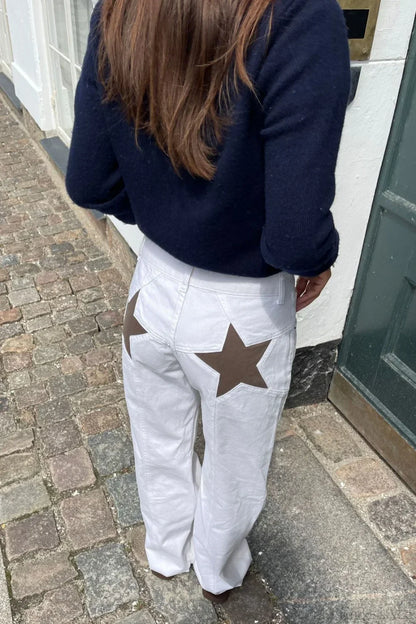 Y2K Star Color-Block Patchwork Jeans