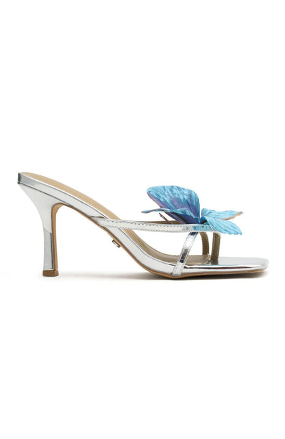 Ayan Mules Silver/Blue